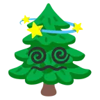 stella con scia + albero sempreverde