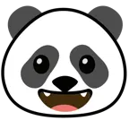 grinning face + panda