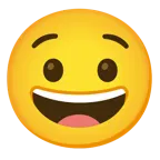 grinning face + hushed face