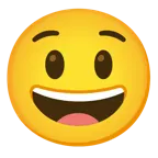 grinning face + astonished face