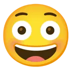 grinning face + flushed face