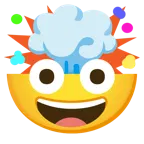 grinning face + exploding head