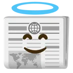 faccina con sorriso e aureola + quotidiano