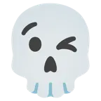 winking face + skull