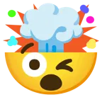 winking face + exploding head
