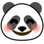 smiling face with smiling eyes + panda