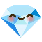 smiling face with smiling eyes + gem stone