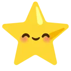 smiling face with smiling eyes + star