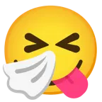 face savoring food + sneezing face