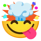 face savoring food + exploding head