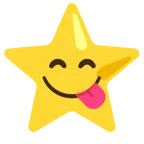 face savoring food + star
