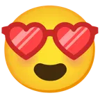 smiling face with heart-eyes + smiling face with sunglasses