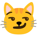 smirking face + cat face