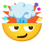 smirking face + exploding head