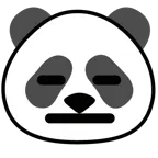 faccina inespressiva + panda
