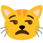 faccina contrariata + muso di gatto