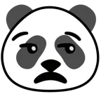 faccina contrariata + panda