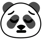 faccina pensierosa + panda