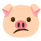 faccina confusa + muso di maiale