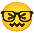 faccina frustrata + faccina nerd