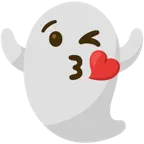 face blowing a kiss + ghost