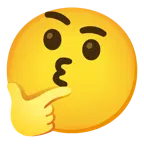 kissing face with smiling eyes + thinking face