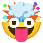 face with tongue + exploding head