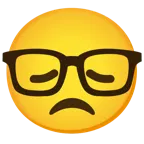 faccina delusa + faccina nerd