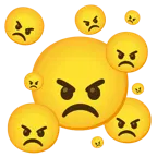 angry face + angry face