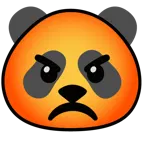 faccina accigliata + panda
