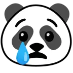 faccina che piange + panda