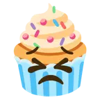 faccina perseverante + cupcake