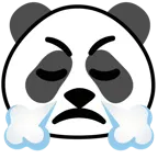 faccina che sbuffa + panda