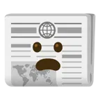faccina imbronciata con bocca aperta + quotidiano