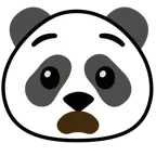 faccina angosciata + panda