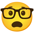 faccina angosciata + faccina nerd