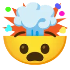 faccina angosciata + testa che esplode