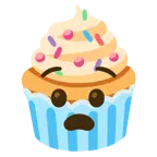 faccina angosciata + cupcake