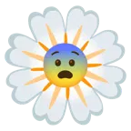 faccina impaurita + fiore