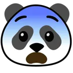 faccina impaurita + panda