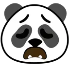 faccina esausta + panda