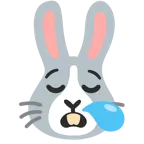sleepy face + rabbit face
