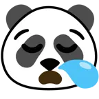 sleepy face + panda