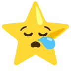 sleepy face + star