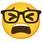 faccina stanca + faccina nerd