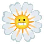 faccina con smorfia + fiore