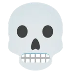 faccina con smorfia + teschio