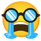 엉엉 우는 얼굴 + 변장한 얼굴