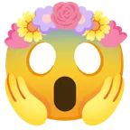 faccina terrorizzata + tulipano
