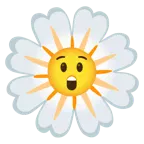 faccina stupita + fiore